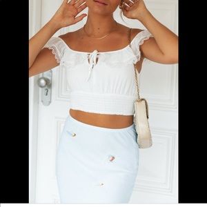 Crop Top White from Mura Boutique